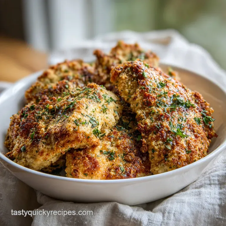 Garlic Parmesan Chicken: Crispy & Flavorful