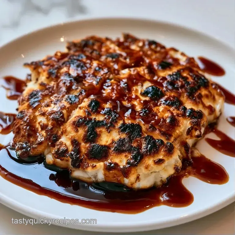 Crispy, pan-seared dumplings arranged neatly beside a small bowl of dark soy dipping sauce and toasted sesame seeds.