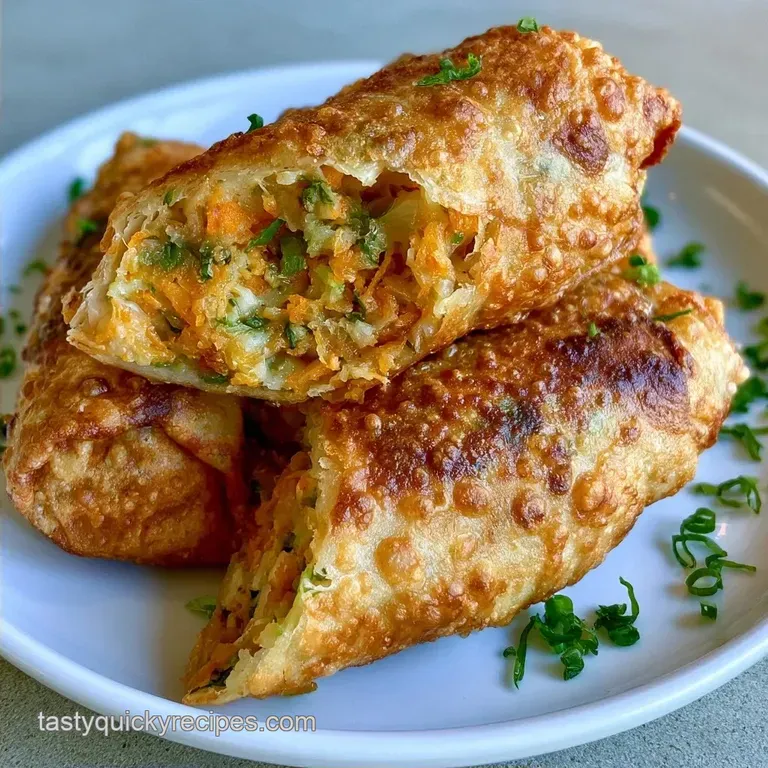 Shattering Crispy Rice Paper Spring Rolls