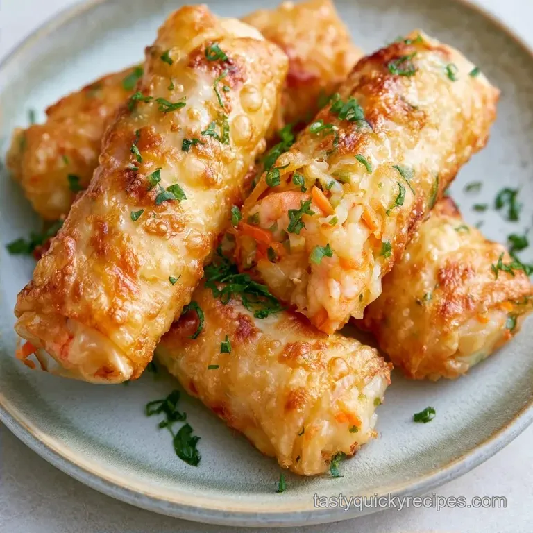 Crispy Rice Paper Wraps with Shrimp