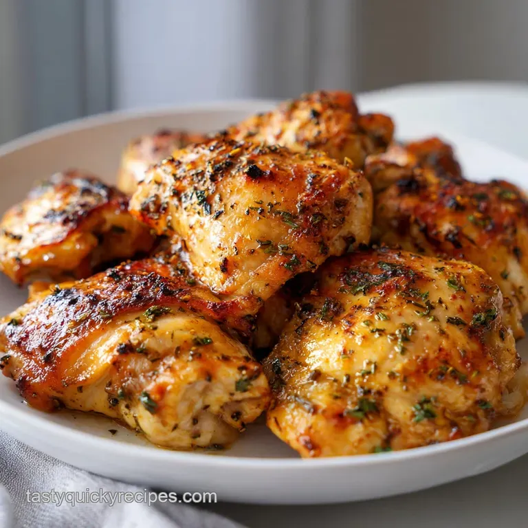 Plated roasted chicken thigh with vibrant green asparagus, creamy polenta, and a drizzle of pan sauce. Delicious comfort f...