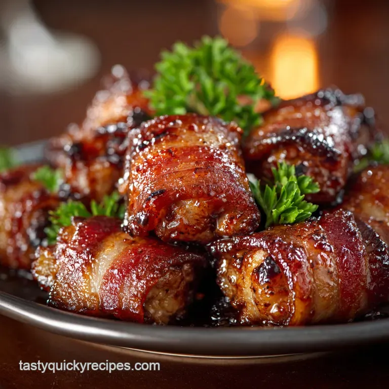 Wrapped Gator Bites: the Ultimate Crispy Bacon Appetizer presentation