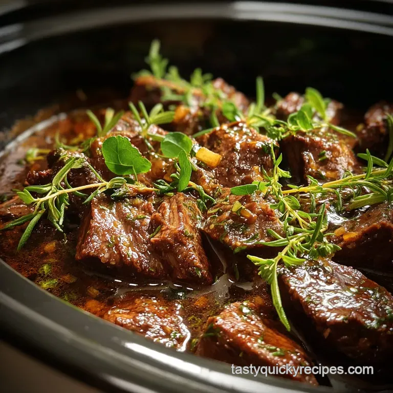 Crock Pot Bucket Steak: Fork Tender