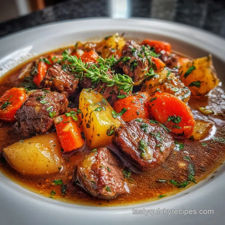 Tender beef shreds piled high, herbs glistening, served over creamy mashed potatoes, with roasted carrots & celery.