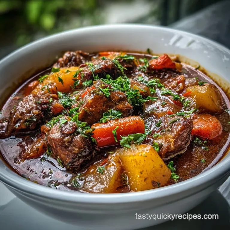 Crockpot Beef Recipe with Garlic and Herbs