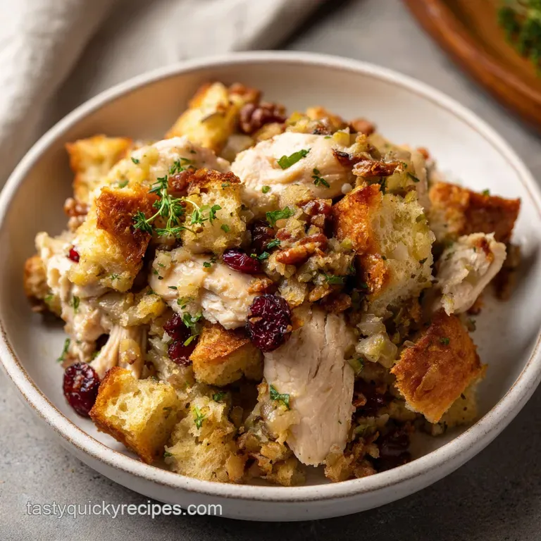 Chicken and Stuffing: Slow Cooker Comfort