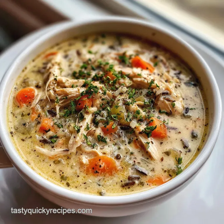 Elegant bowl of cream soup, flecked with herbs. Garnished with fresh parsley and a swirl of cream. Earthy, warm.