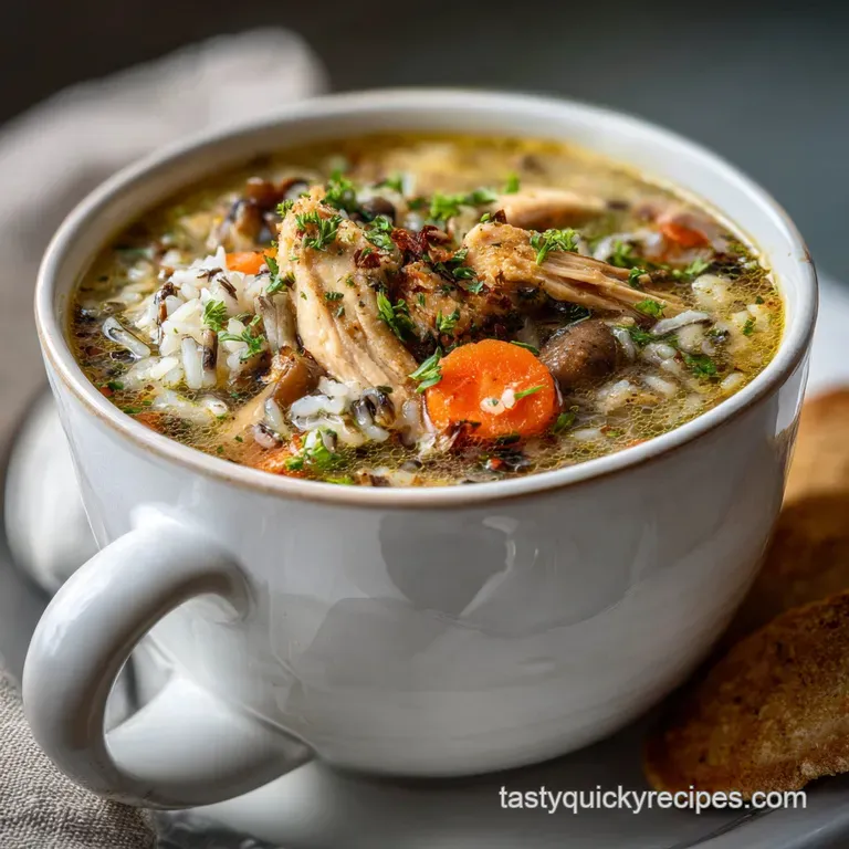 Crockpot Chicken Wild Rice Soup: Creamy & Nutty