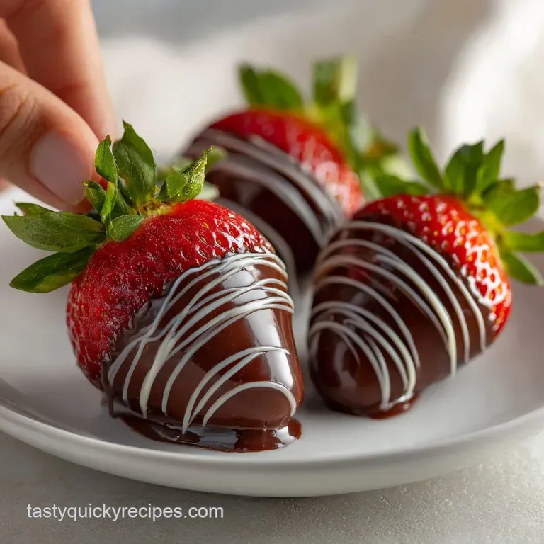 Best Easy Homemade Chocolate Covered Strawberry Recipe with Dark Chocolate