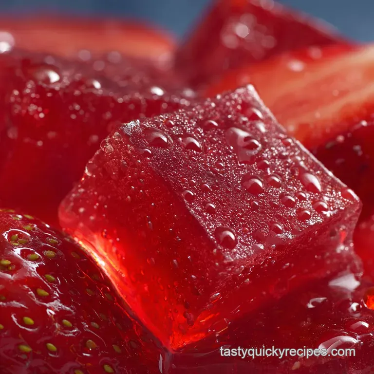Strawberry Gelatin Gummy Recipe: the Ultimate Chewy  Bright  Easy Treat presentation