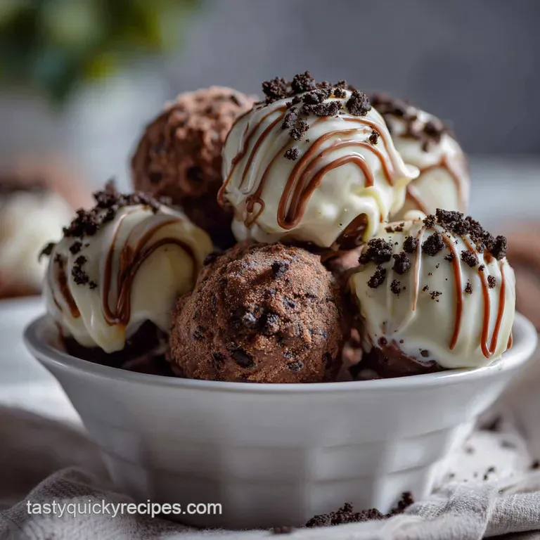 Oreo Balls: Decadent No-Bake Truffles presentation