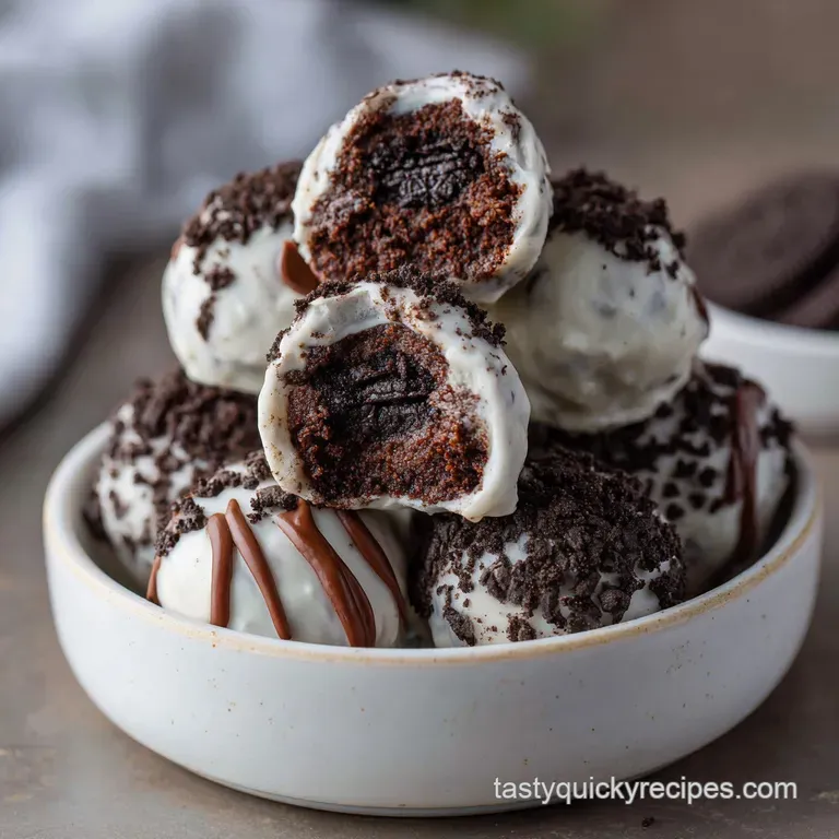 Oreo Balls: the Easiest No-Bake Decadent Recipe presentation