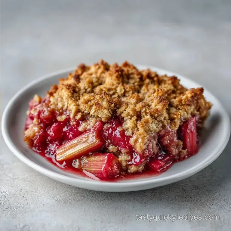 Easy Rhubarb Crisp Recipe: Tangy and Crunchy