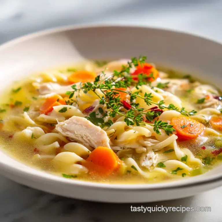 Stovetop Chicken Noodle Soup Recipe