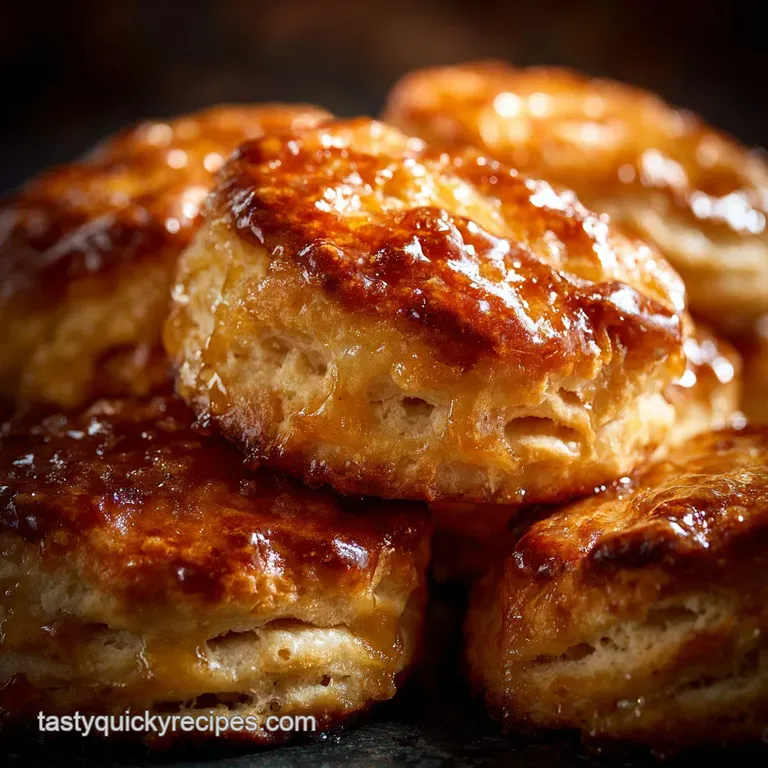 Apple Pie Biscuits: Flaky Layers with Brown Butter Vanilla Glaze