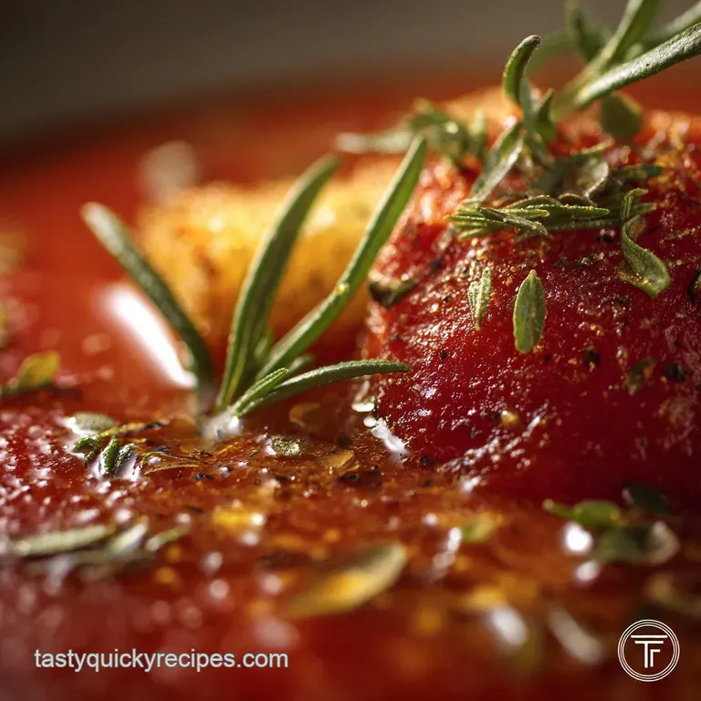 Tomato Soup Using Frozen Whole Tomatoes: Deeply Flavourful (The No-Thaw Method) presentation