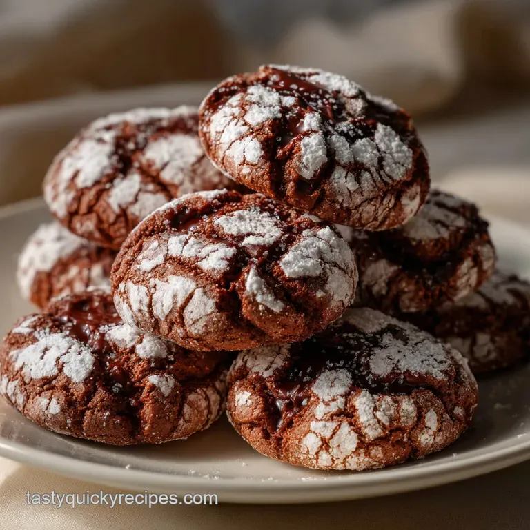 Crinkle Cookies: Ultimate Fudgy Chocolate Recipe