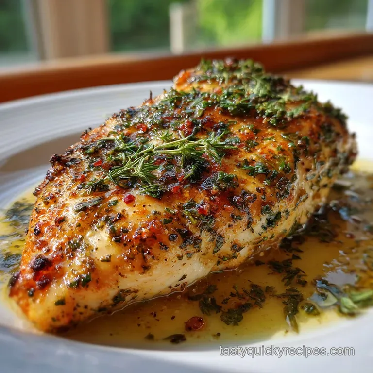 Chicken Breast Recipe with Garlic & Herbs