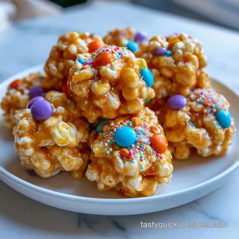 Gooey Halloween Popcorn Balls