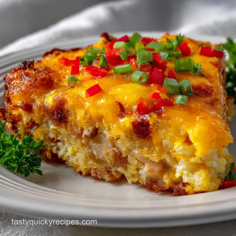 Egg Casserole with Hashbrowns: Crispy Crust Bake