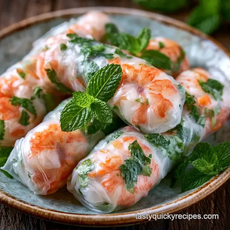 Three neatly sliced rolls arranged on a slate board with small bowls of zesty dipping sauces and fresh mint leaves.
