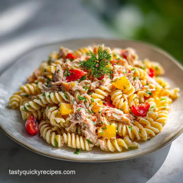 Healthy Tuna Pasta Salad: Zesty & Restorative
