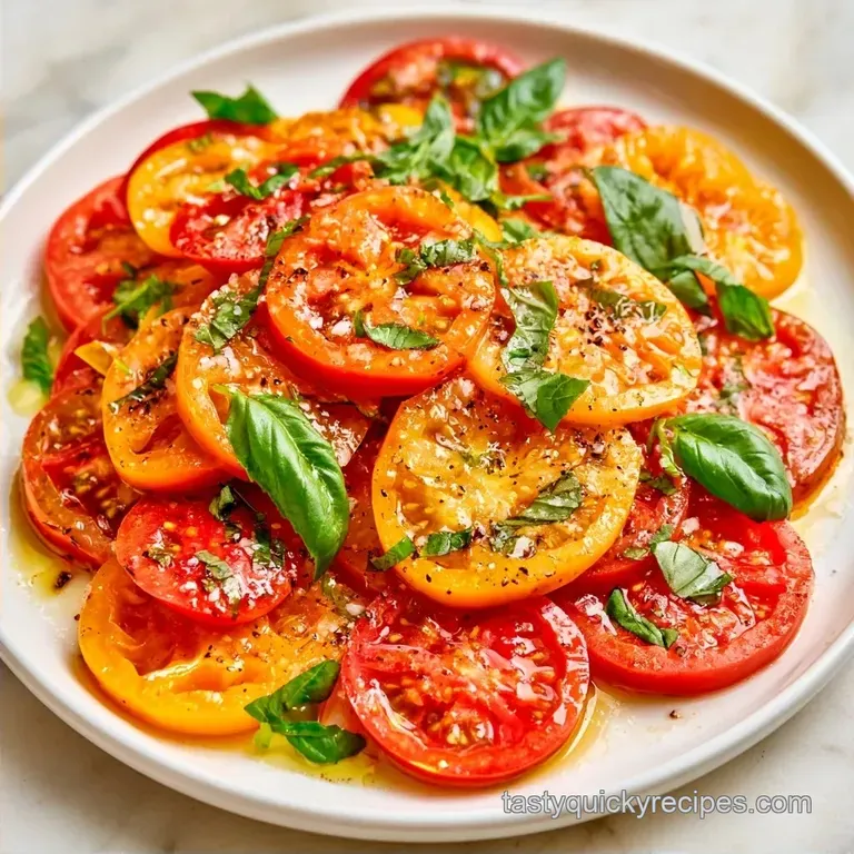 Heirloom Tomato Salad with Fresh Basil