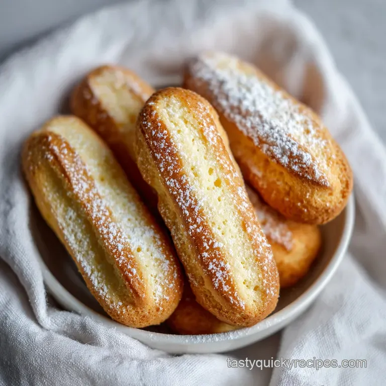 Ladyfingers: Light and Crispy Italian Biscuits