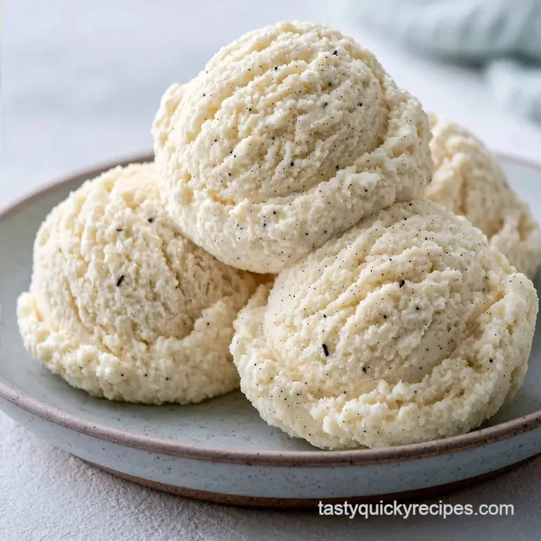Rich and Creamy Vanilla Ice Cream