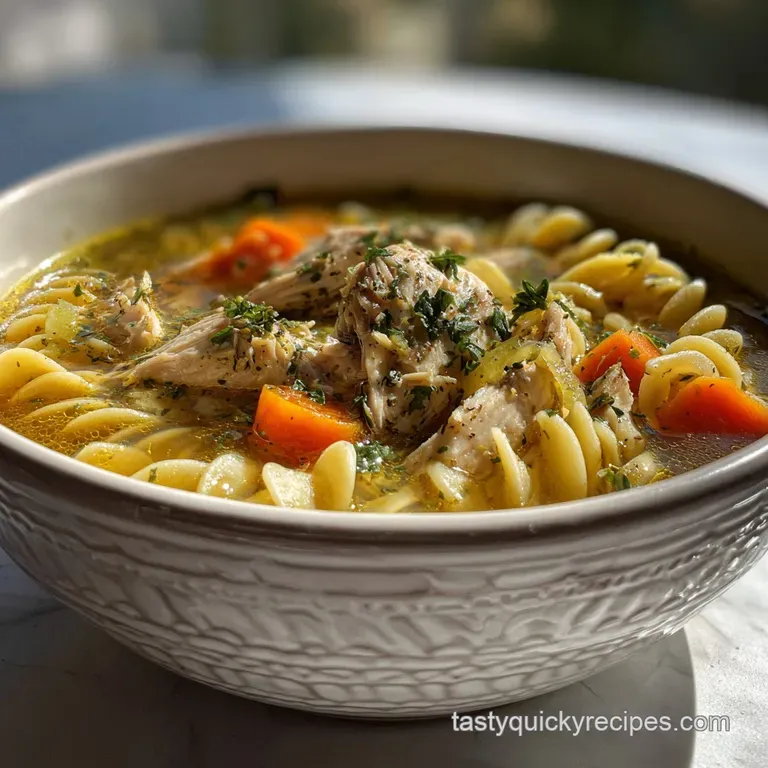 Instant Pot Chicken Noodle Soup: Creamy & Tender