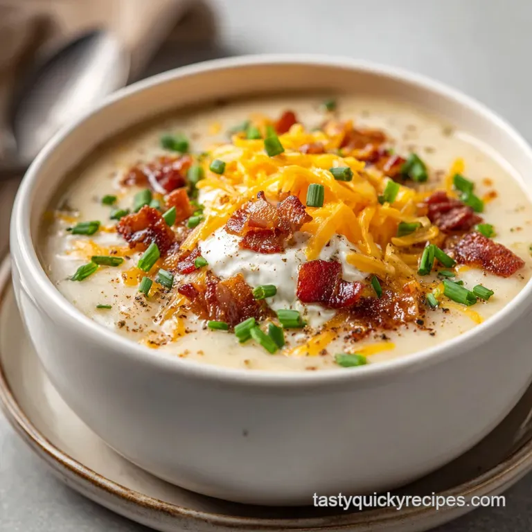 Loaded Baked Potato Soup: Silky & Chunky