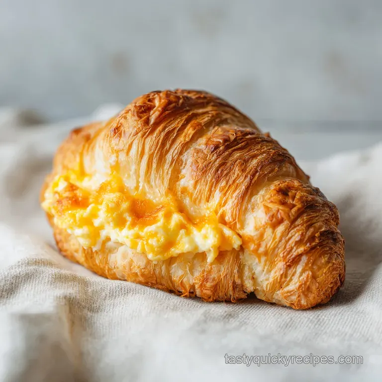 Flaky golden pastry sandwich served on a white plate with fresh baby spinach and a side of bright red berries.