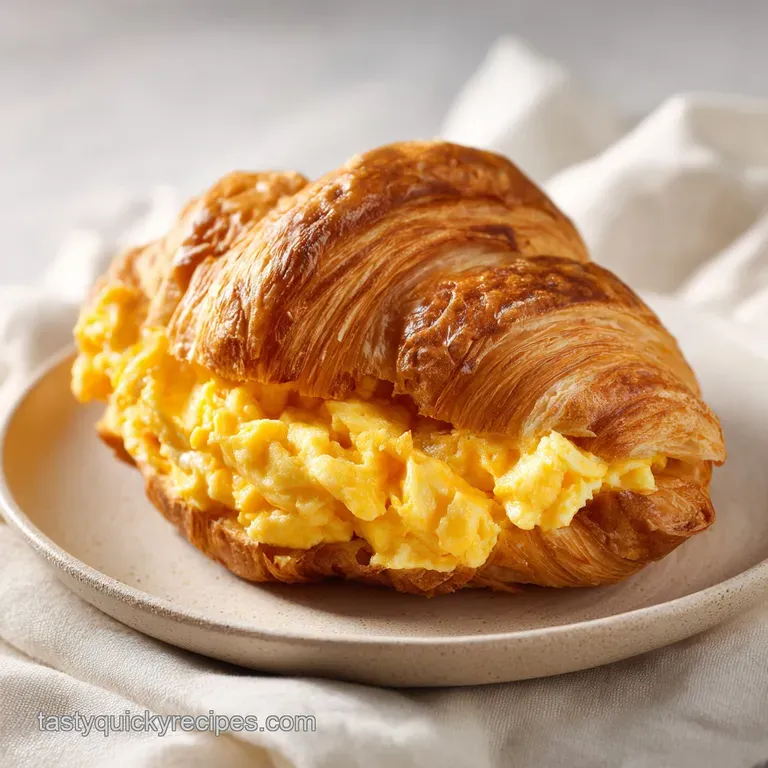 Croissant Egg Sandwiches: Make-Ahead