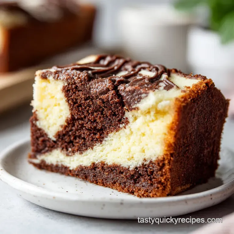 Marble Chocolate Vanilla Sheet Cake