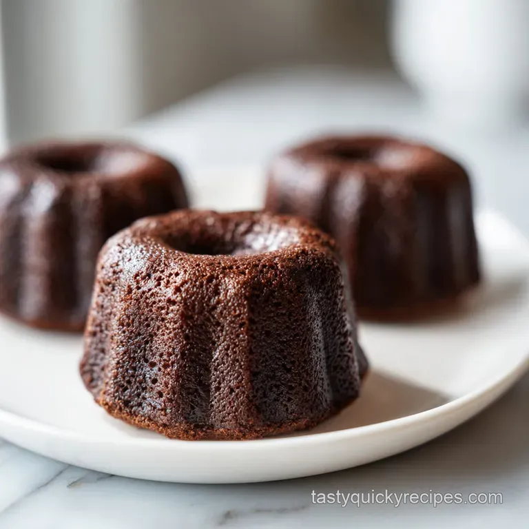 Mini Decadent Chocolate Bundt Cakes: Fudgy and Rich