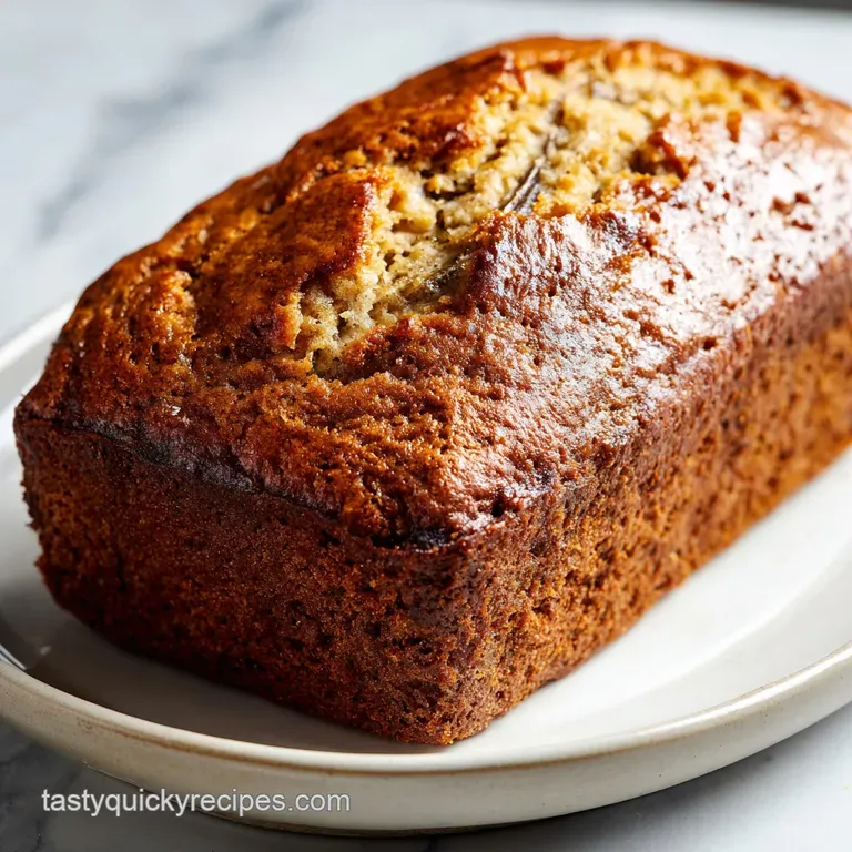 Moist Banana Bread Recipe with Velvety Crumb