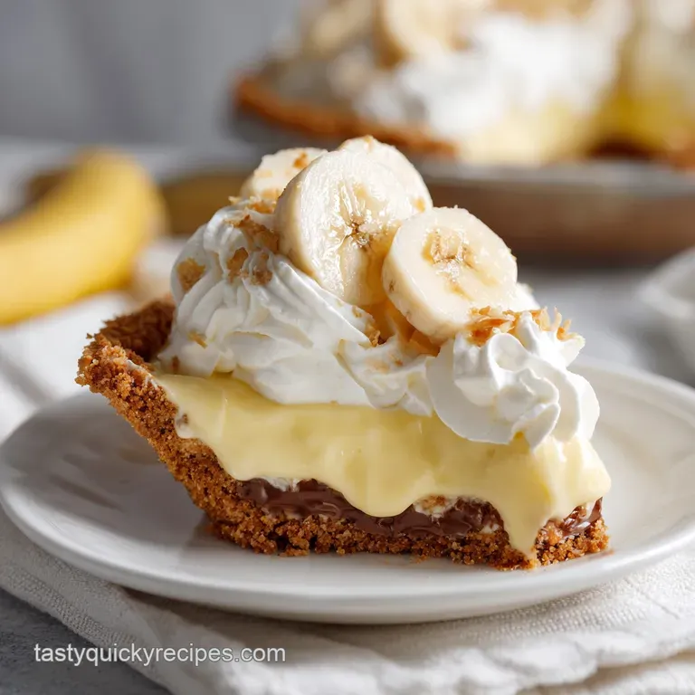 No Bake Banana Cream Pie: Silky and Creamy