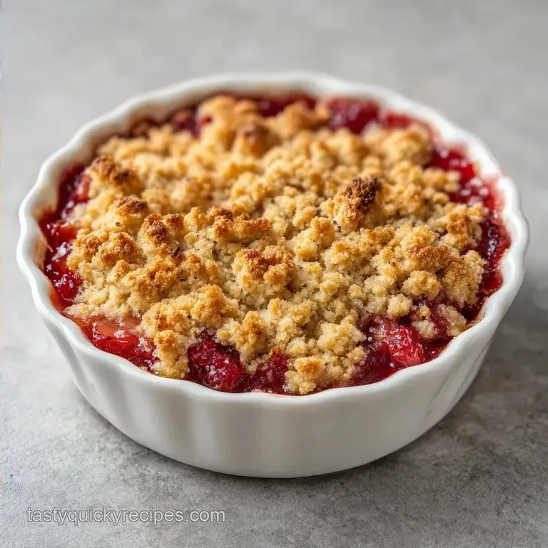 Old Fashioned Rhubarb Crisp: Tart and Crunchy