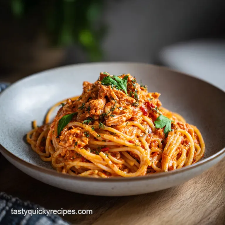 One Pot Spaghetti with Velvety Meat Sauce