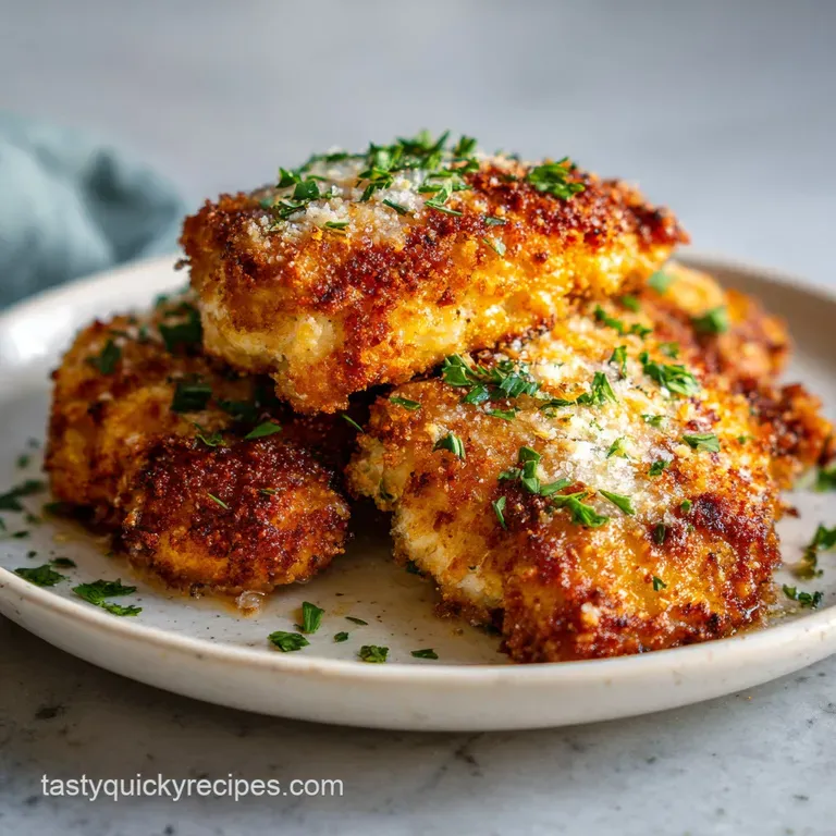 Parmesan Crusted Chicken: Juicy & Crispy
