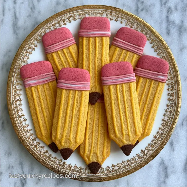Pencil Cookies for Back to School: Crispy Vanilla