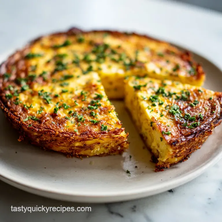 Potato Crusted Quiche: Crispy and Savory