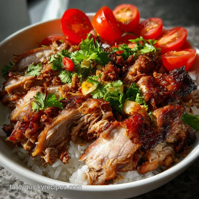 The Ultimate Prosperity Por: Slow Roasted Pork Shoulder New Year Prosperity Por presentation