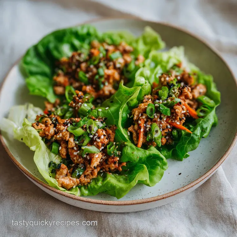 Chicken Lettuce Wraps: Savory Bistro Style