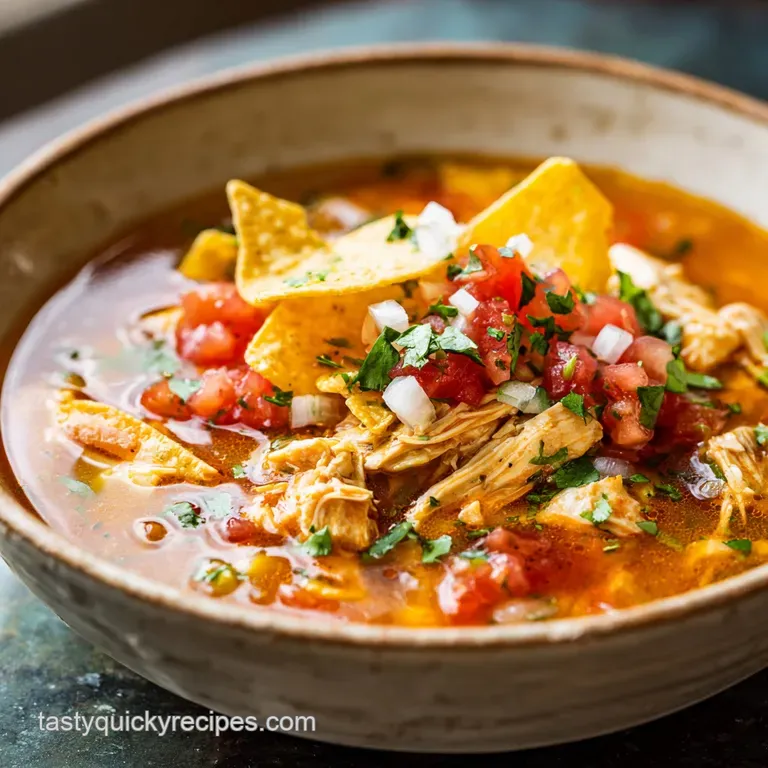 Chicken Tortilla Soup Recipe: Smoky & Quick
