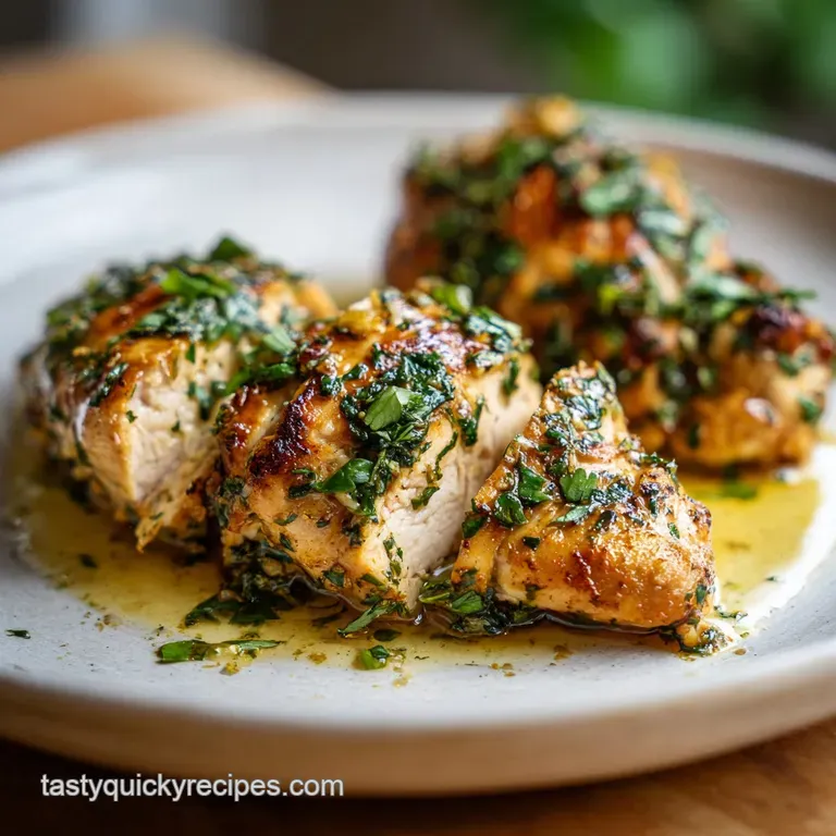 Chicken Dinner Idea with Garlic and Herbs: Fast Sear