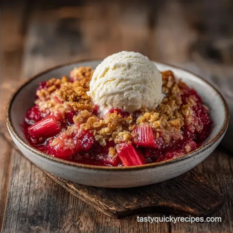 Rhubarb Crisp Filling: Jammy and Thick