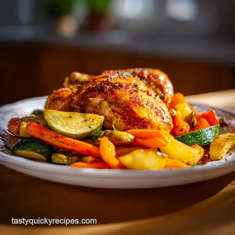 Roasted Chicken and Vegetables: One-Pan Meal