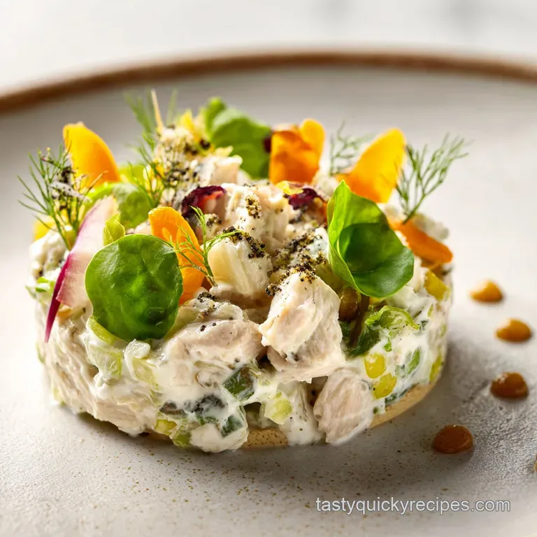 Round Swamp Chicken Salad: the Hamptons Classic presentation