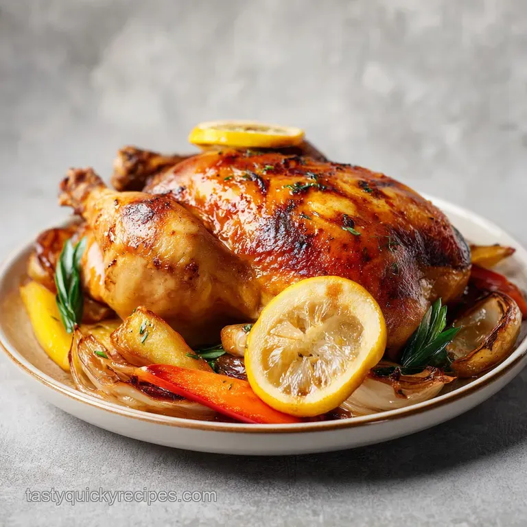 Lemon Herb Chicken and Vegetables: Roasted and Zesty